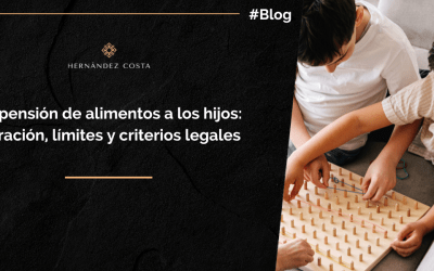 La pensión de alimentos a los hijos: duración, límites y criterios legales