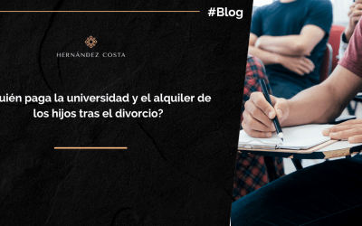 ¿Quién paga la universidad y el alquiler de los hijos tras el divorcio?
