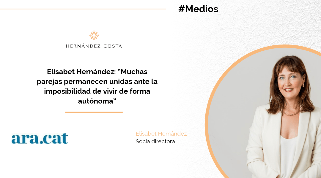 Elisabet Hernández en Diari ARA divorcios en Cataluña