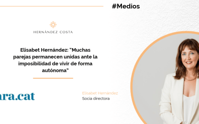 Elisabet Hernández: “Muchas parejas permanecen unidas ante la imposibilidad de vivir de forma autónoma”
