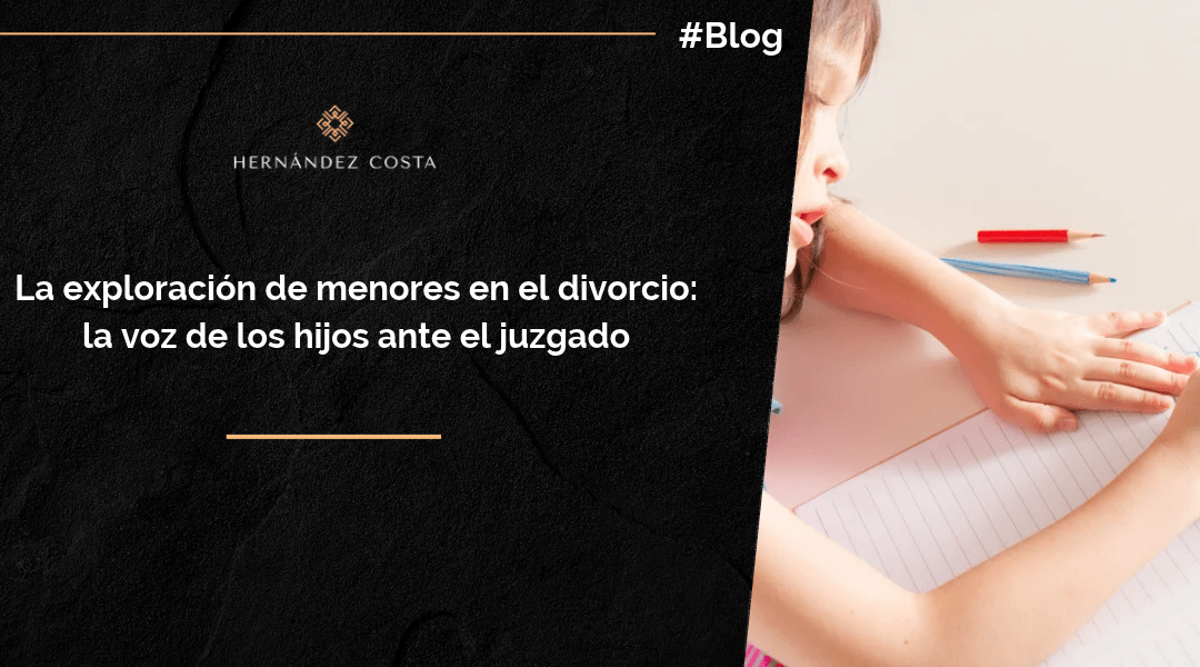 exploración de menores en el divorcio